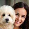 Inès et son caniche Toy